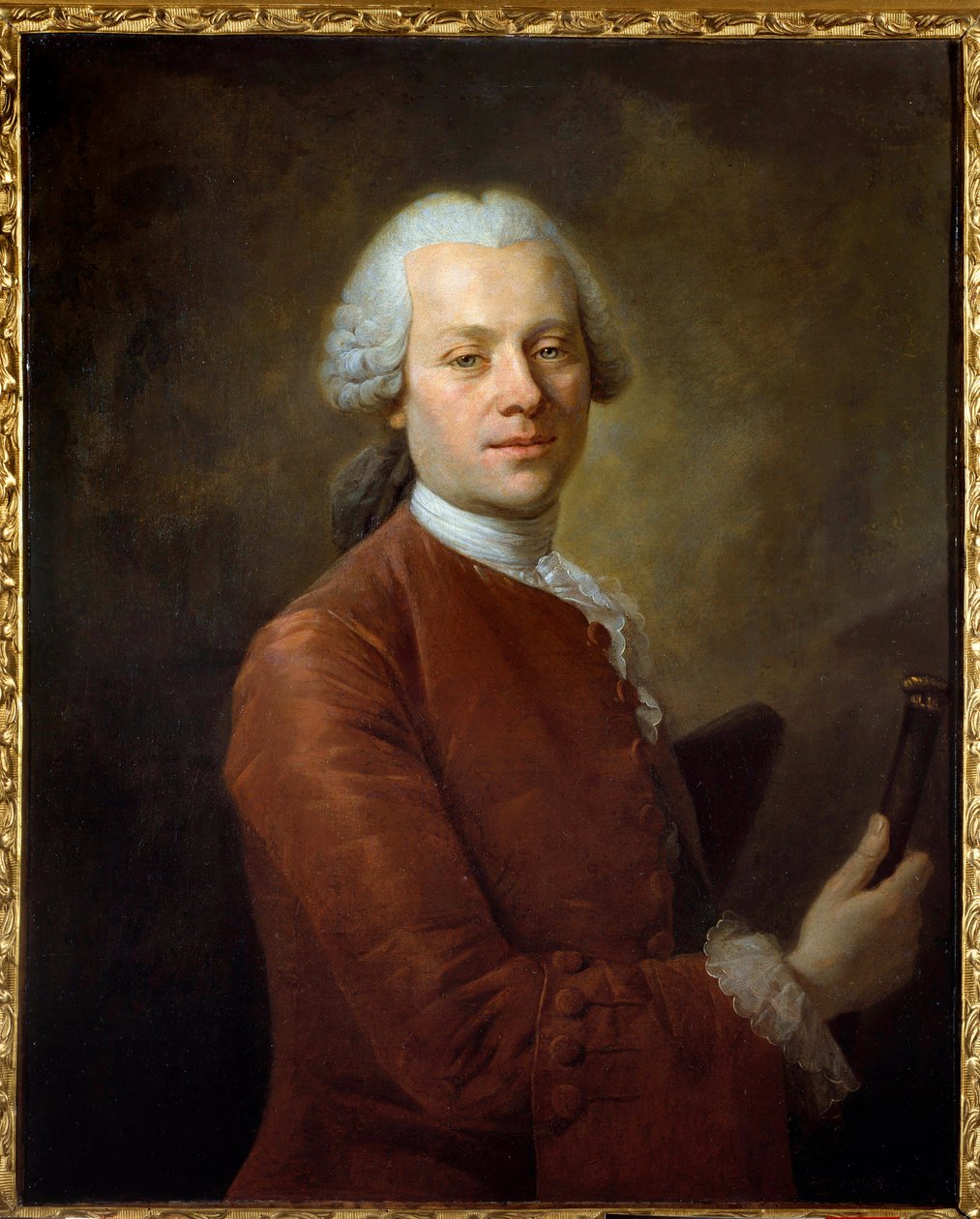 Portræt af Jean Runden af Alembert (1717 - 1783) maleri af Louis Tocque (1696 - 1772) Versailles. Musée Lambinet. - Portræt af Jean Runden af Alembert (1717-1783). Maleri af Louis Tocque (1696-1772) af Louis Tocqué