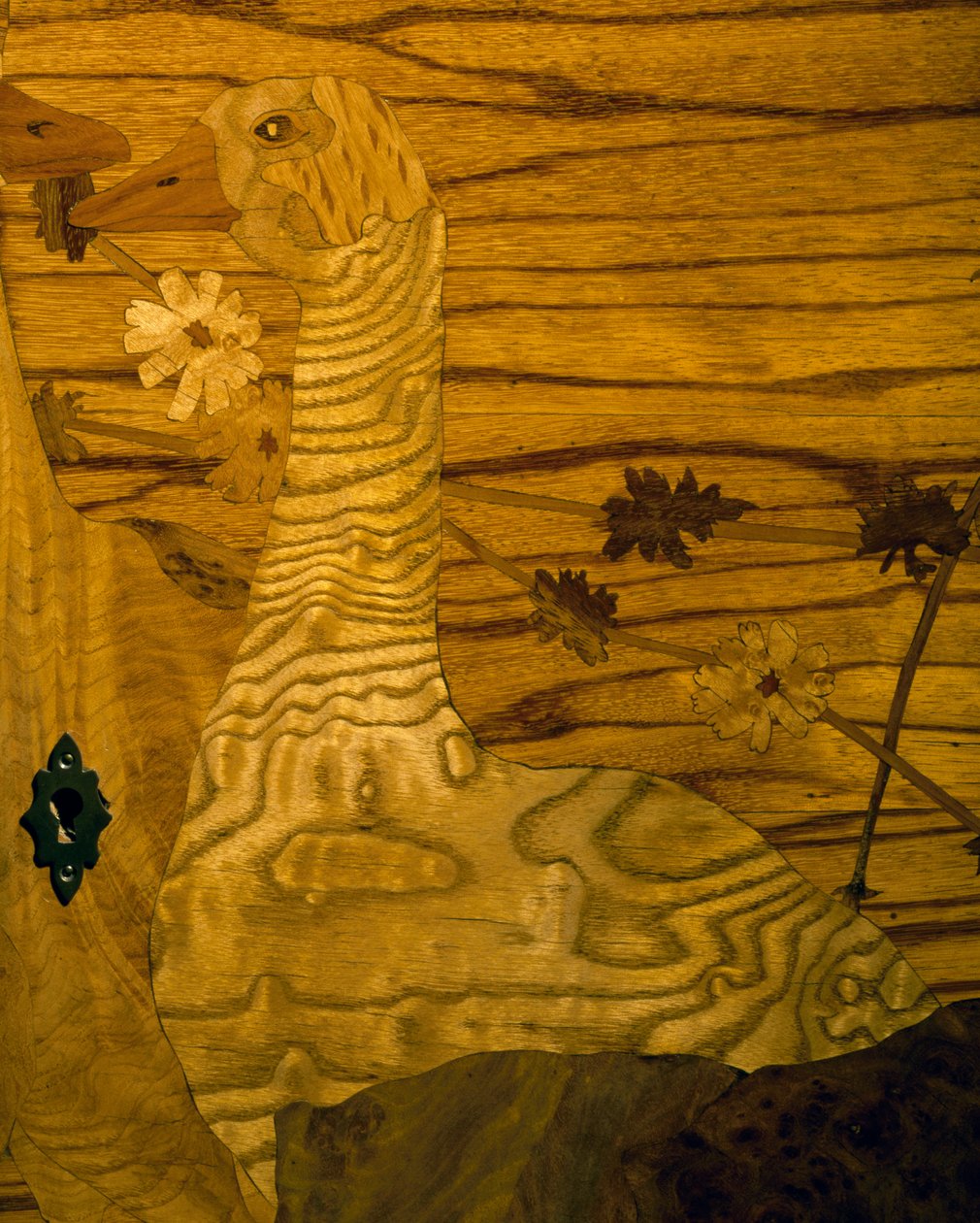 Skænk af mahogni og eg i jugendstil af Louis Majorelle