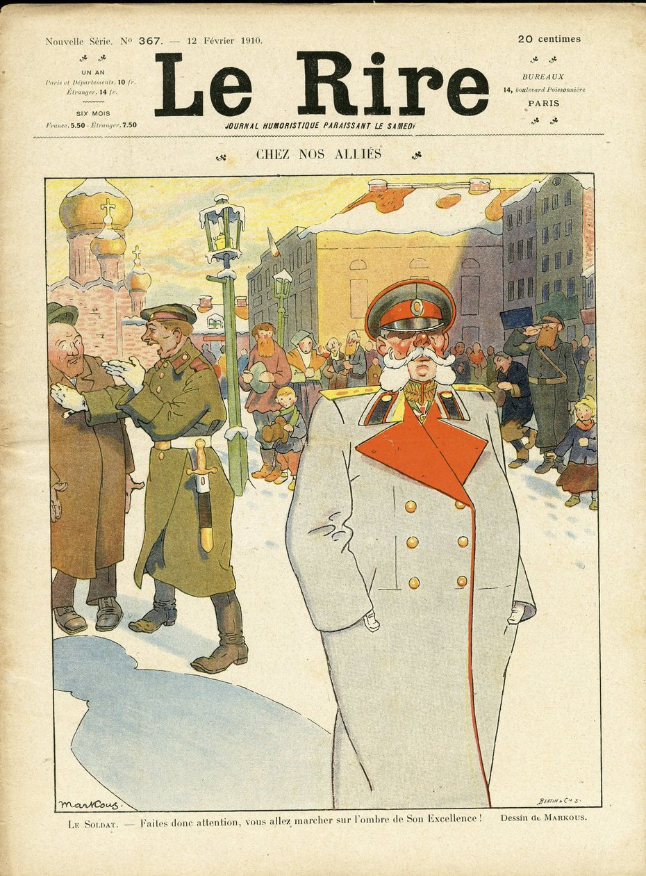 Illustration til forsiden af Le Rire af Louis Marcoussis