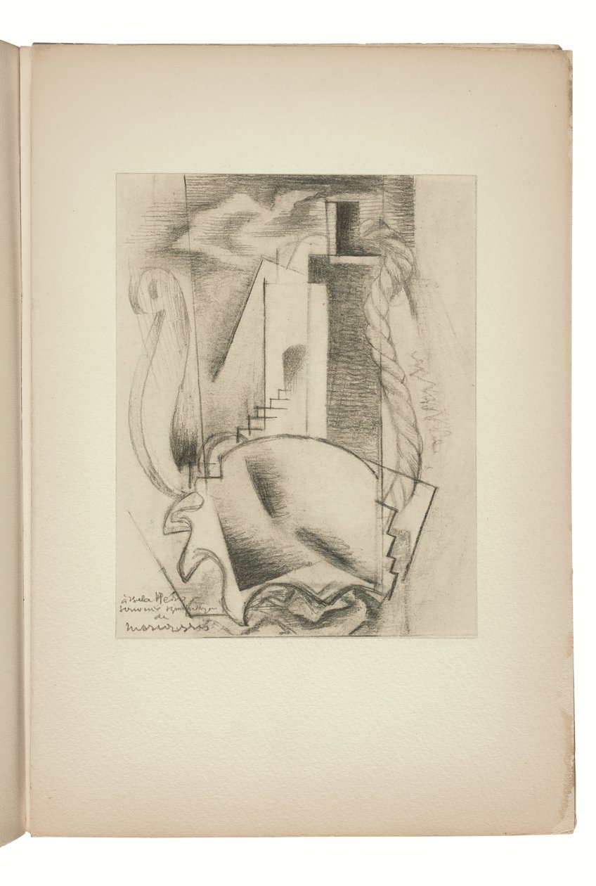 Side fra Indicateur des chemins de cœur Paris, udgivet af Jeanne Bucher af Louis Marcoussis