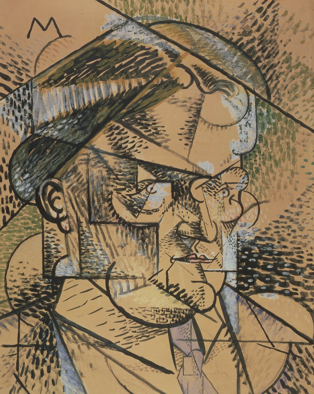 Portræt af Edouard Gazanion, 1912 af Louis Marcoussis