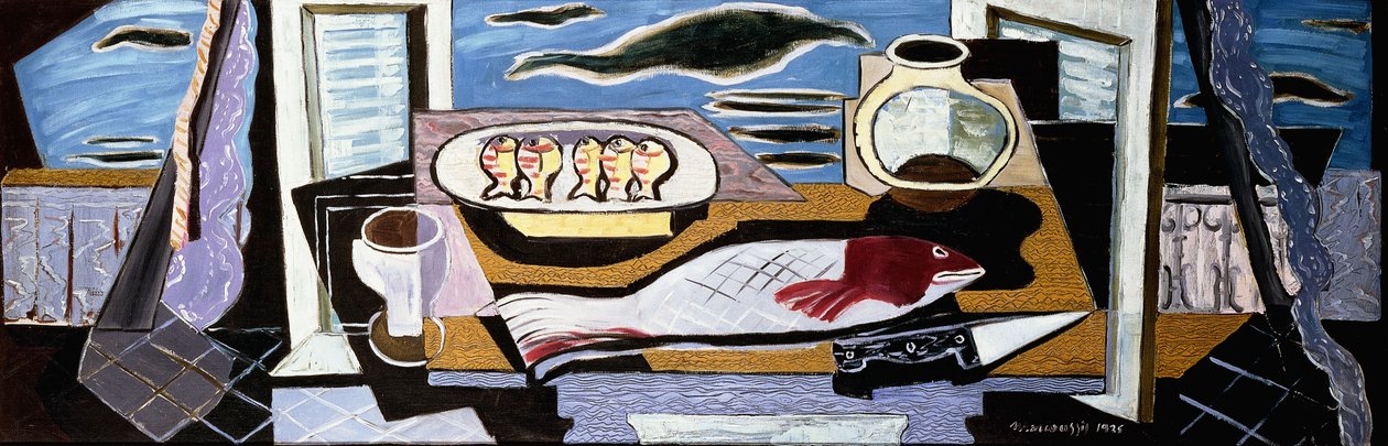 Stilleben; Nature Morte, 1925 af Louis Marcoussis