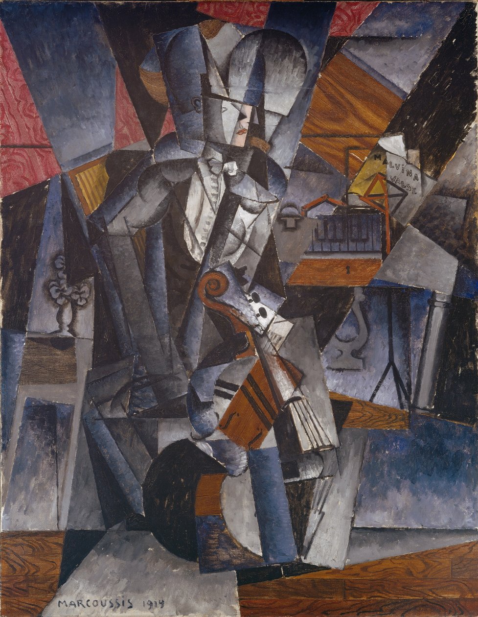 Musikeren, 1914. af Louis Marcoussis