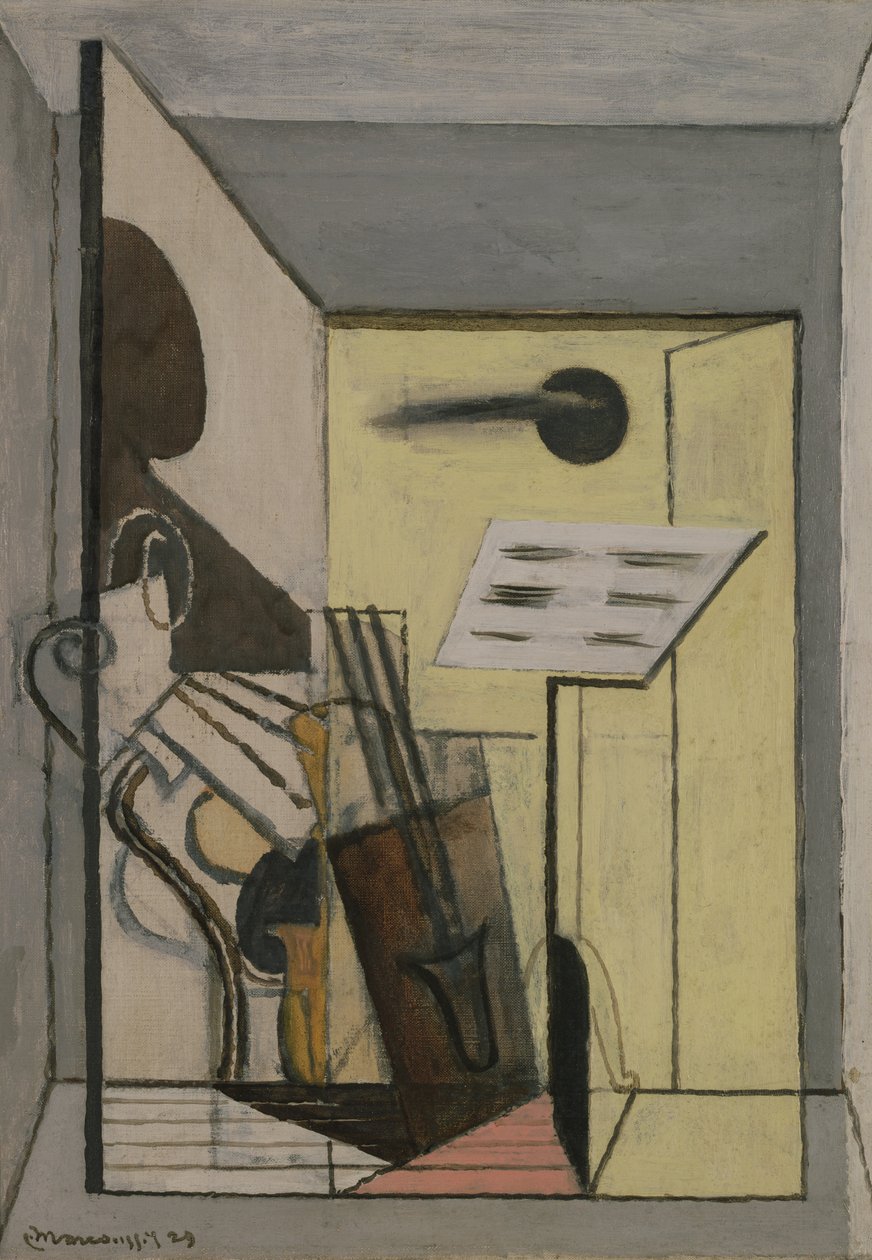 Partiturarket, 1929 af Louis Marcoussis