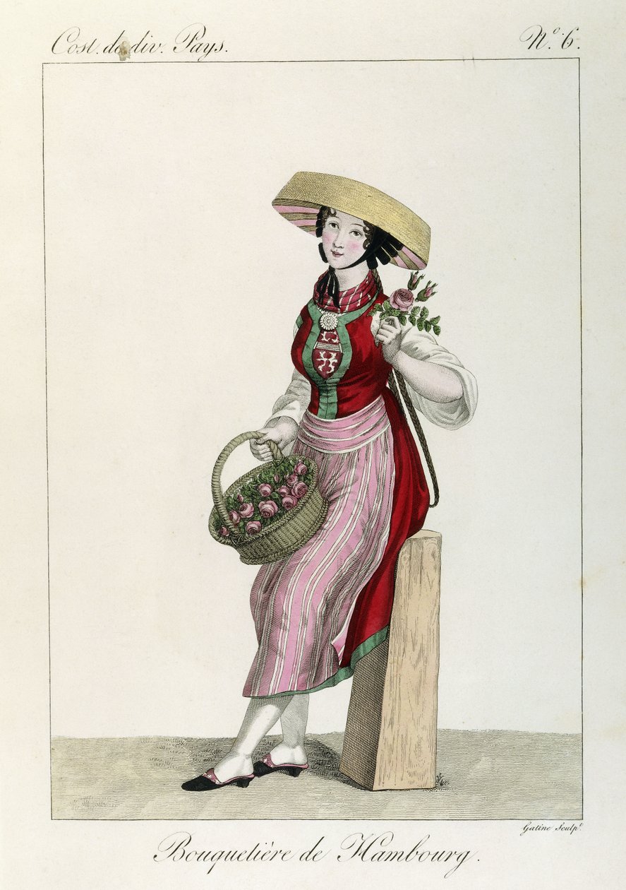 Hamborg damekostume af Louis Marie (after) Lante