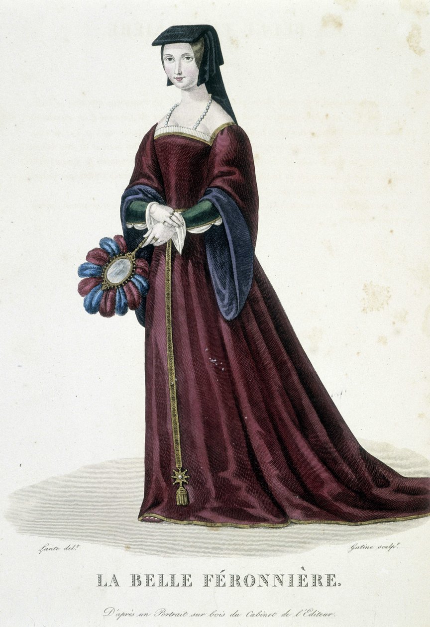 La Belle Féronnière i ""French Gallery of Famous Women""" af Louis Marie Lante