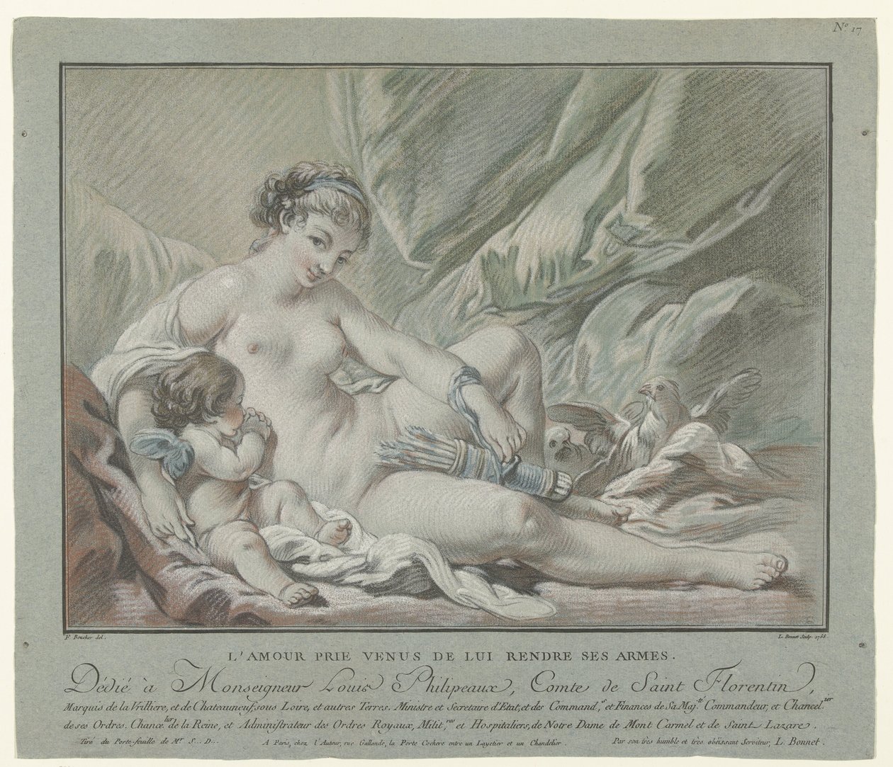 Amor beder Venus om at returnere sine pile L