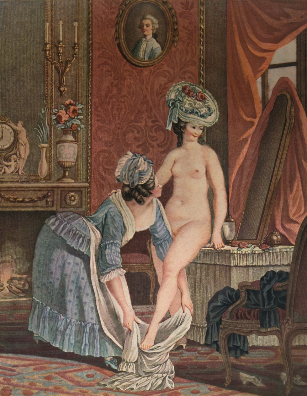 La Toilette, Badning, c1765-1790, 1913 af Louis Marin Bonnet