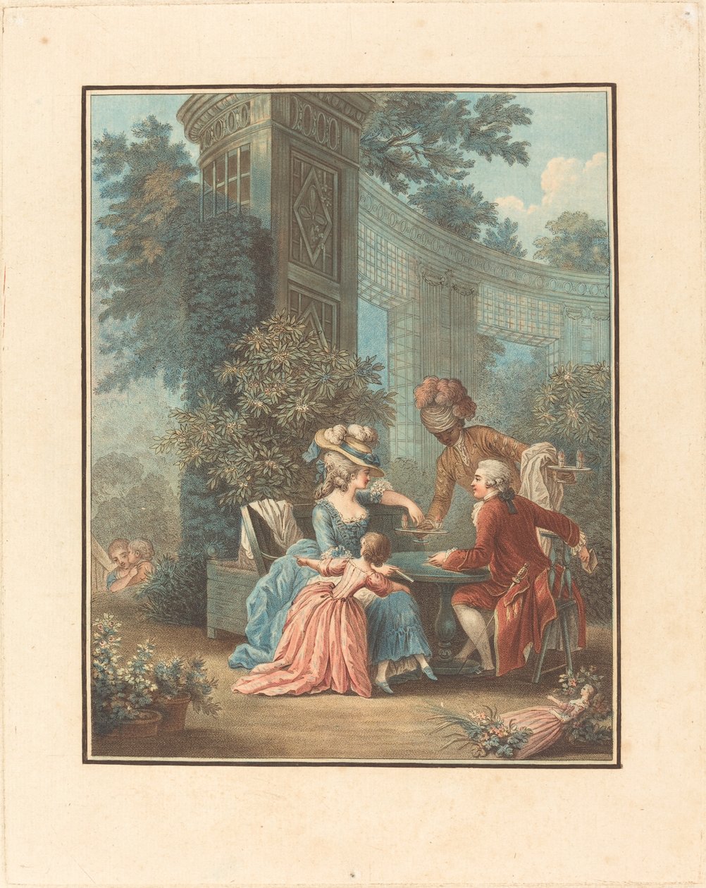 Eftermiddagste. af Louis Marin Bonnet