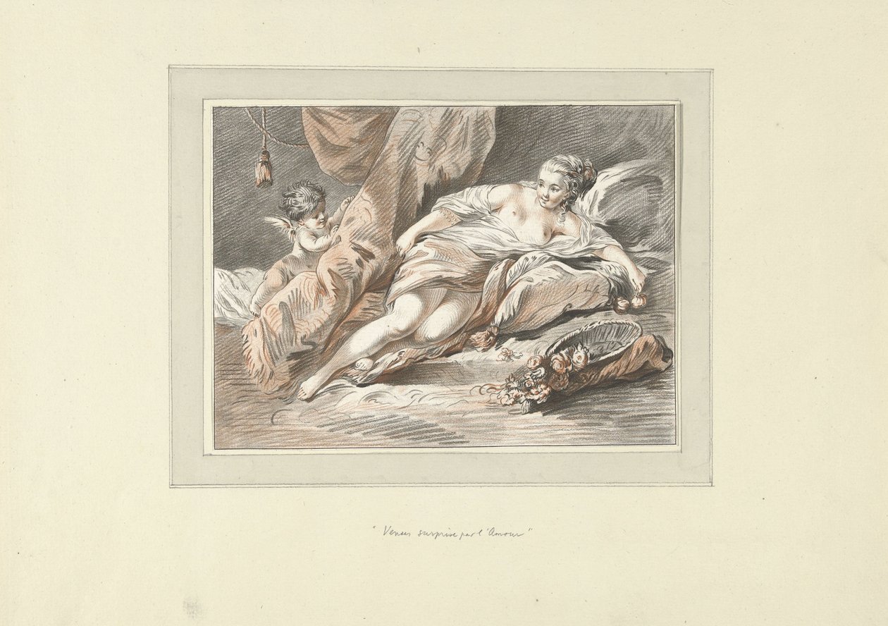 Venus bliver overrasket af Amor Venus overraskelse af l