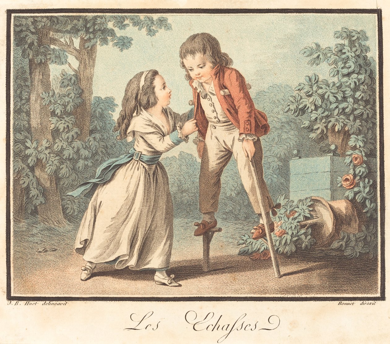 Stylterne af Louis Marin Bonnet after Jean Baptiste Hüet, I