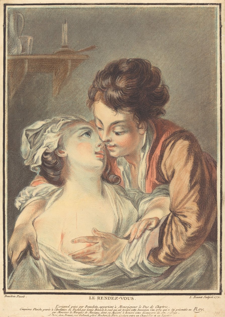 Aftalen af Louis Marin Bonnet after Pierre Antoine Baudouin