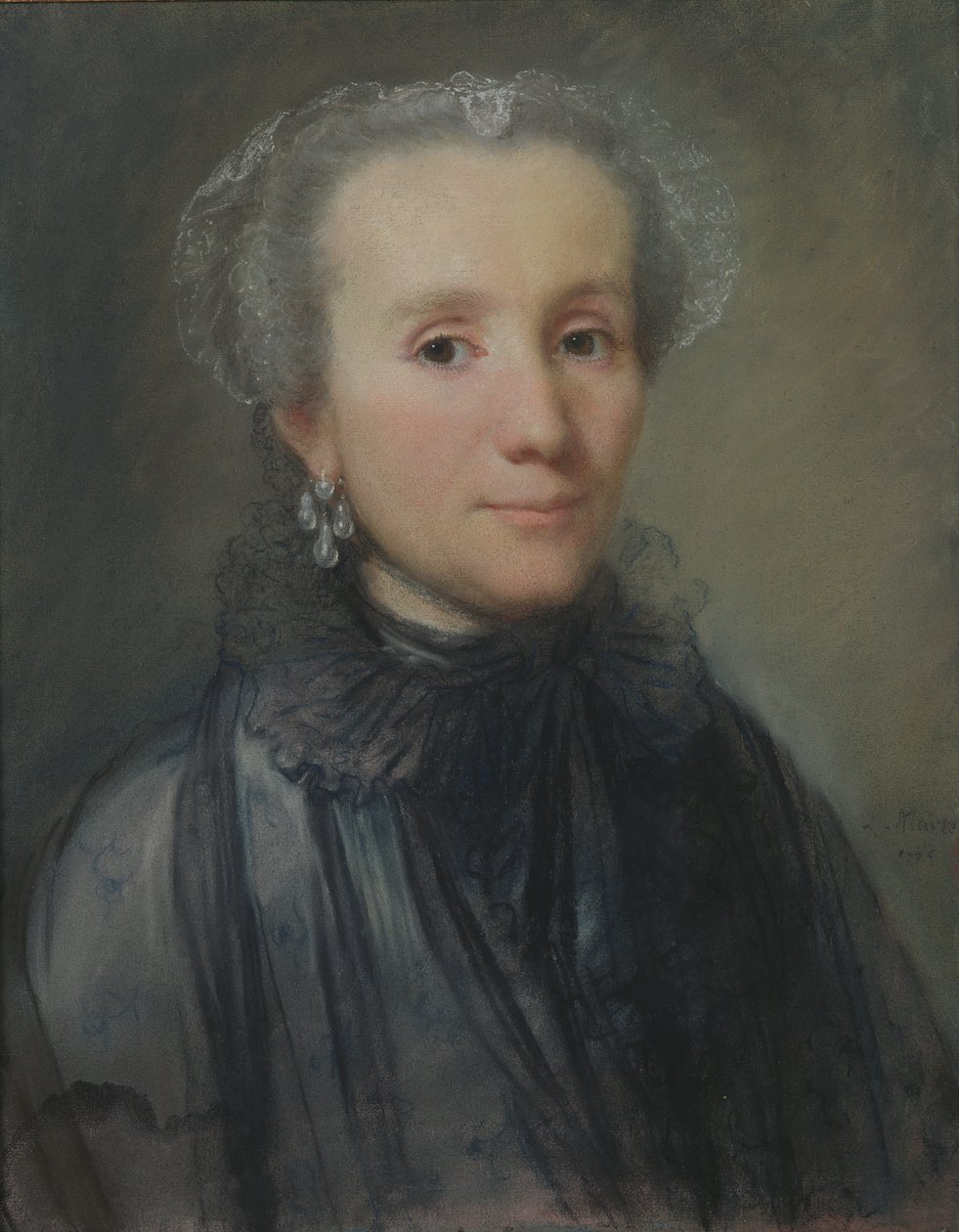 Portræt af en kvinde fra polsk adel, 1776 af Louis Marteau