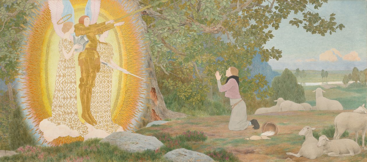The Vision and Inspiration Joan of Arc-serien: I, ca. 1907 - begyndelsen af 1909. af Louis Maurice Boutet de Monvel