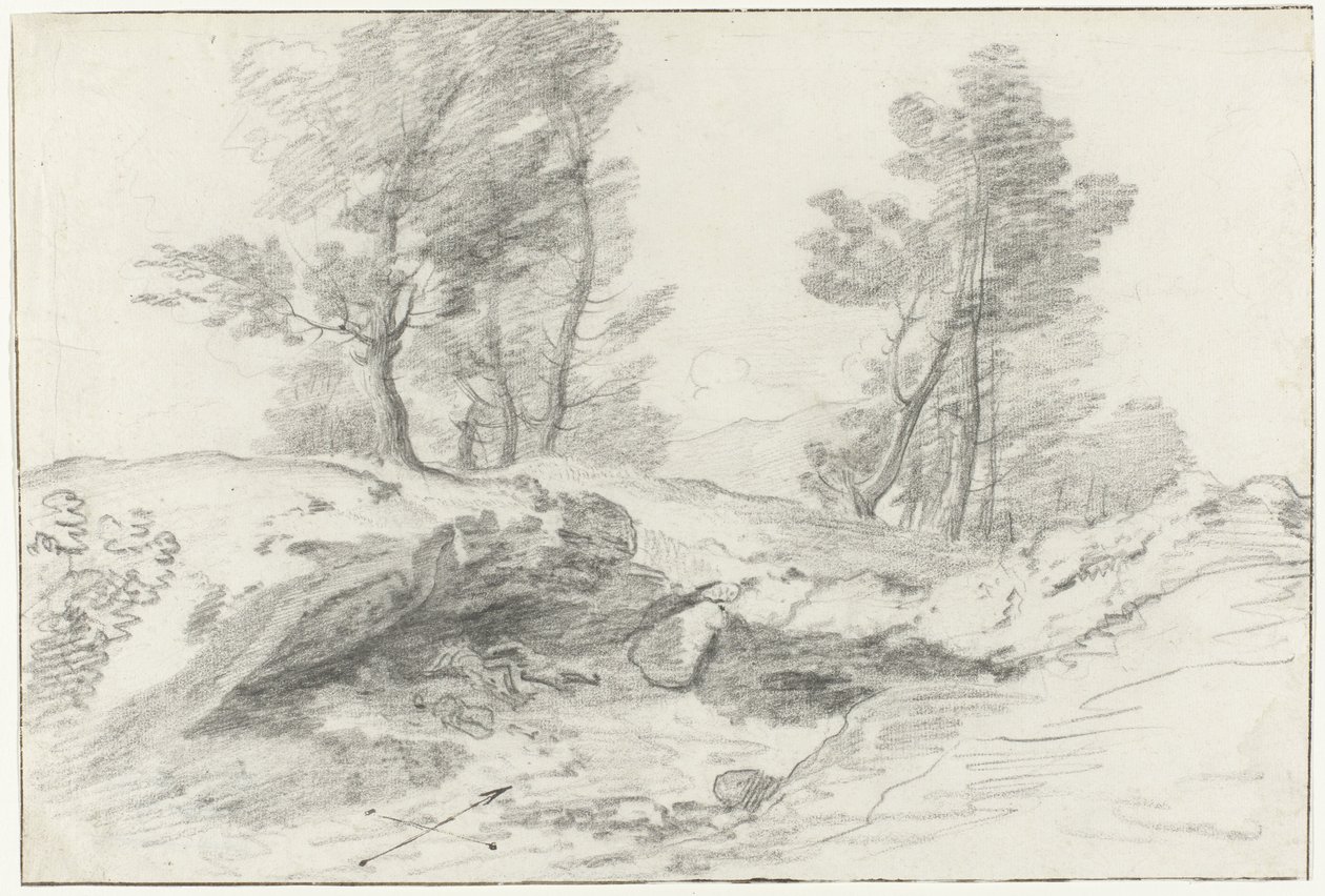Grotte delle Capre aan de grens nær Nemorosa en Fredda Rejse til Italien, Sicilien og Malta - 1778 (serietitel) af Louis Mayer