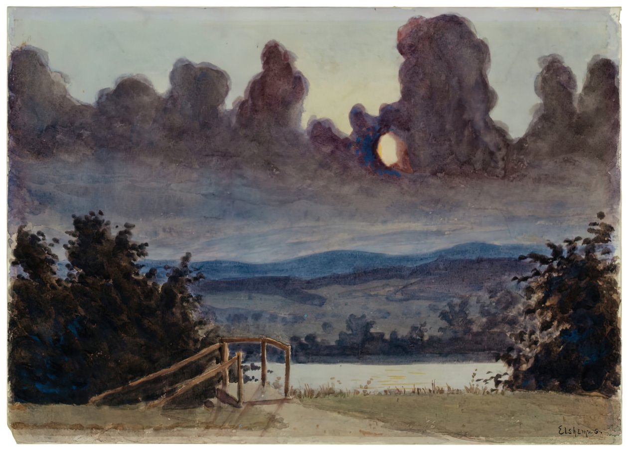 Mørke skyer, ca. 1901. af Louis Michel Eilshemius