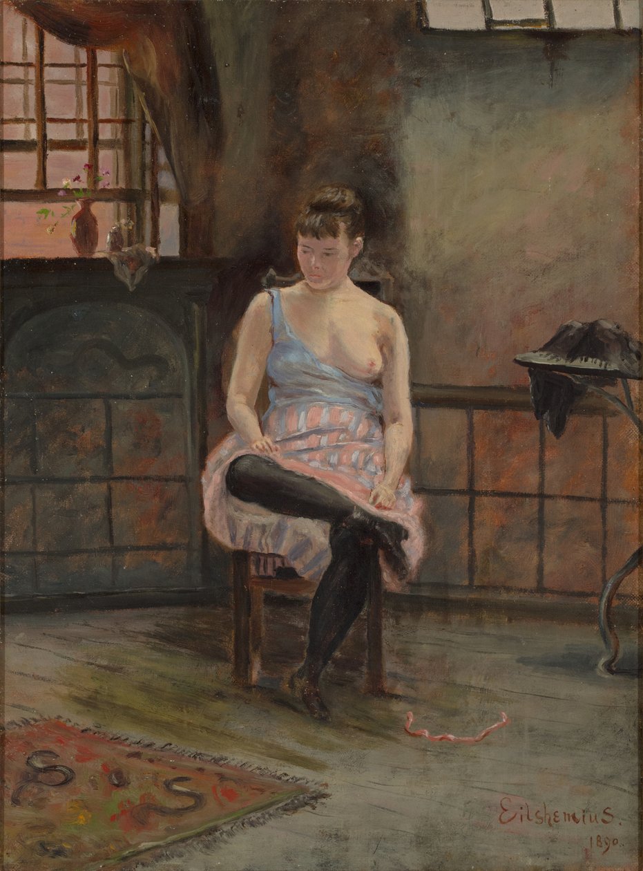 Figur siddende af Louis Michel Eilshemius