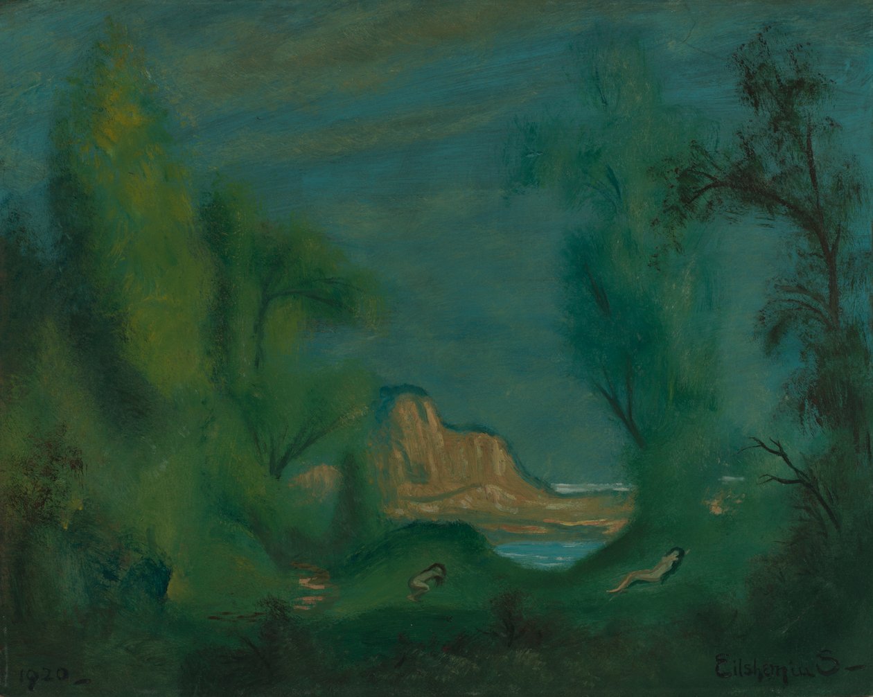 Nymphs Sleeping, 1920. af Louis Michel Eilshemius