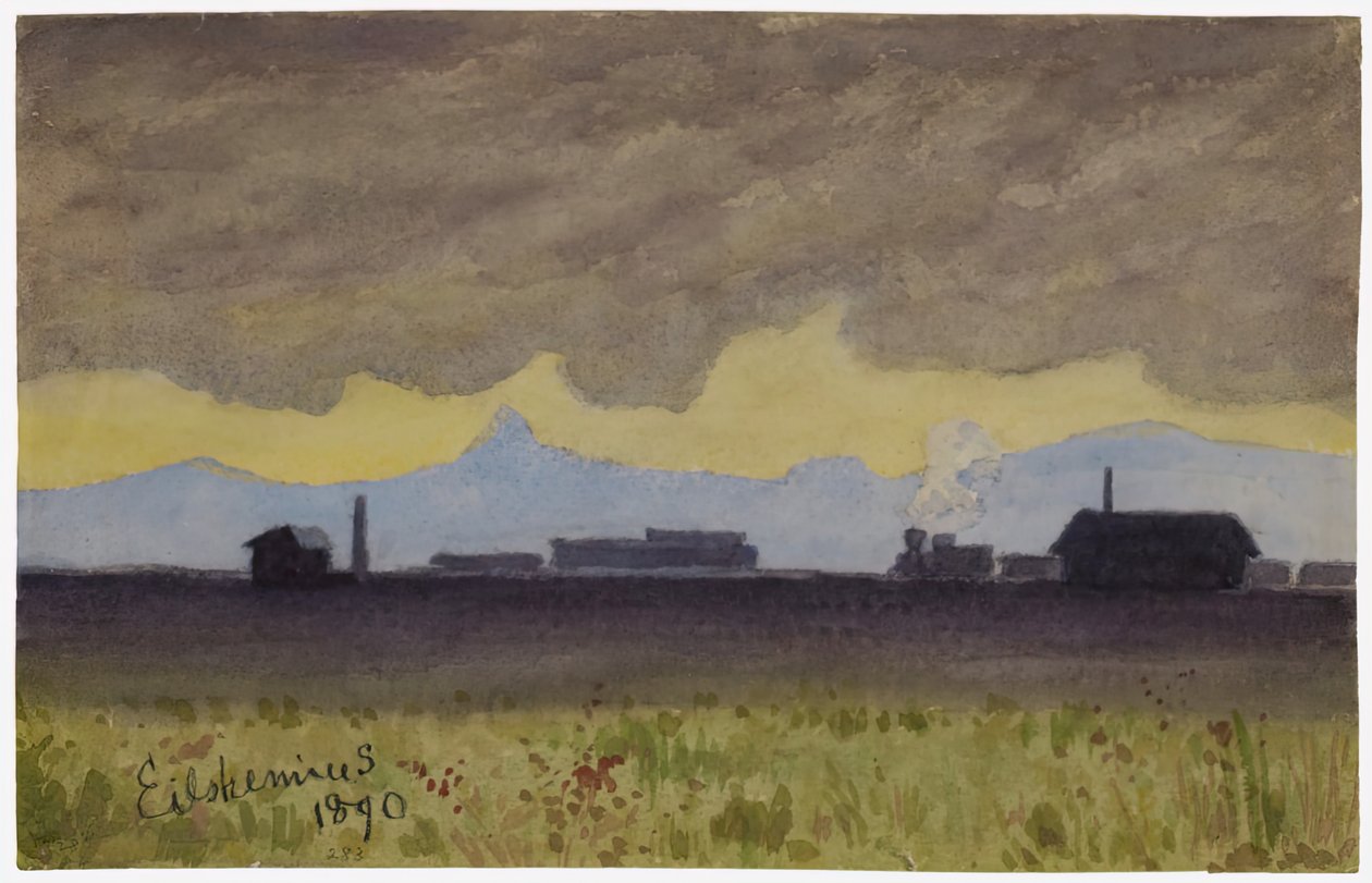Toglandskab i Arizona, 1890. af Louis Michel Eilshemius