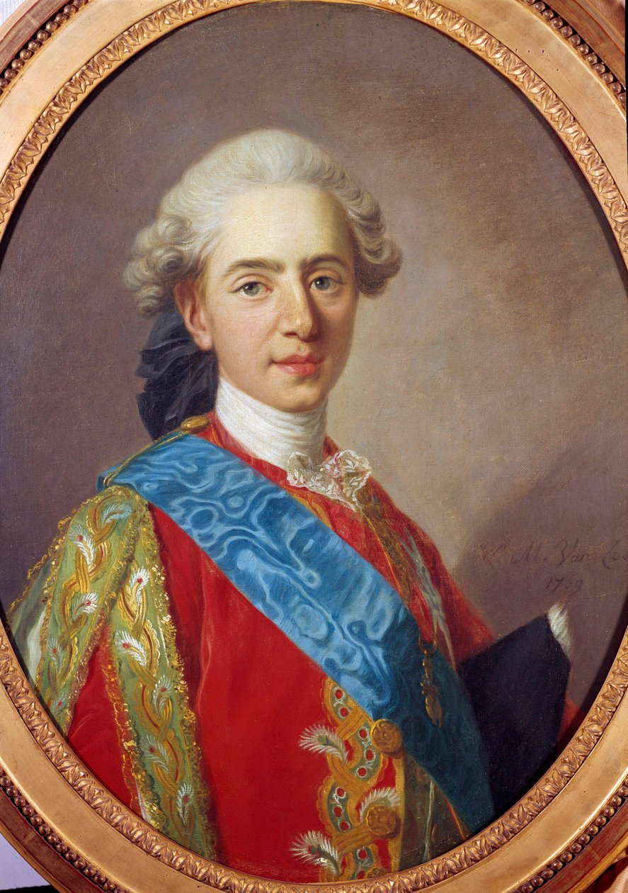 Portræt af Louis XVI, konge af Frankrig, derefter hertug af Berry (1754-1793) Maleri af Louis Michel van Loo (1707-1771) 1769 Søn. 0,64 x 0,49 m af Louis Michel van Loo