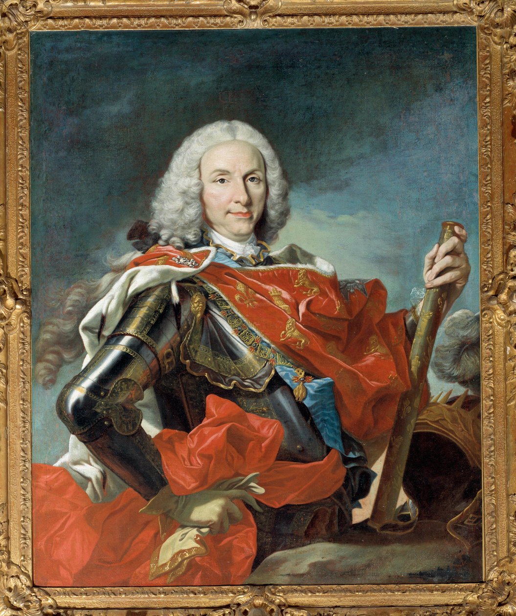 Portræt af Filip V, konge af Spanien (1683-1746) Maleri af Louis Michel van Loo (1707-1771) 1745 Dim. 1,04 x 0,83 m - Portræt af Filip V, konge af Spanien (1683-1746). Maleri af Louis Michel van Loo (1707-1771) af Louis Michel van Loo