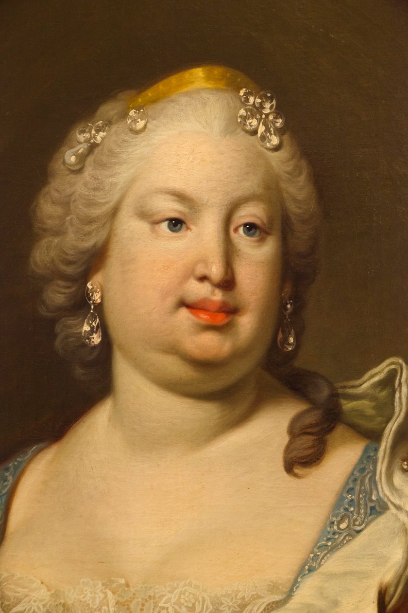 Barbara af Portugal eller Braganza (detaljer) af Louis Michel van Loo
