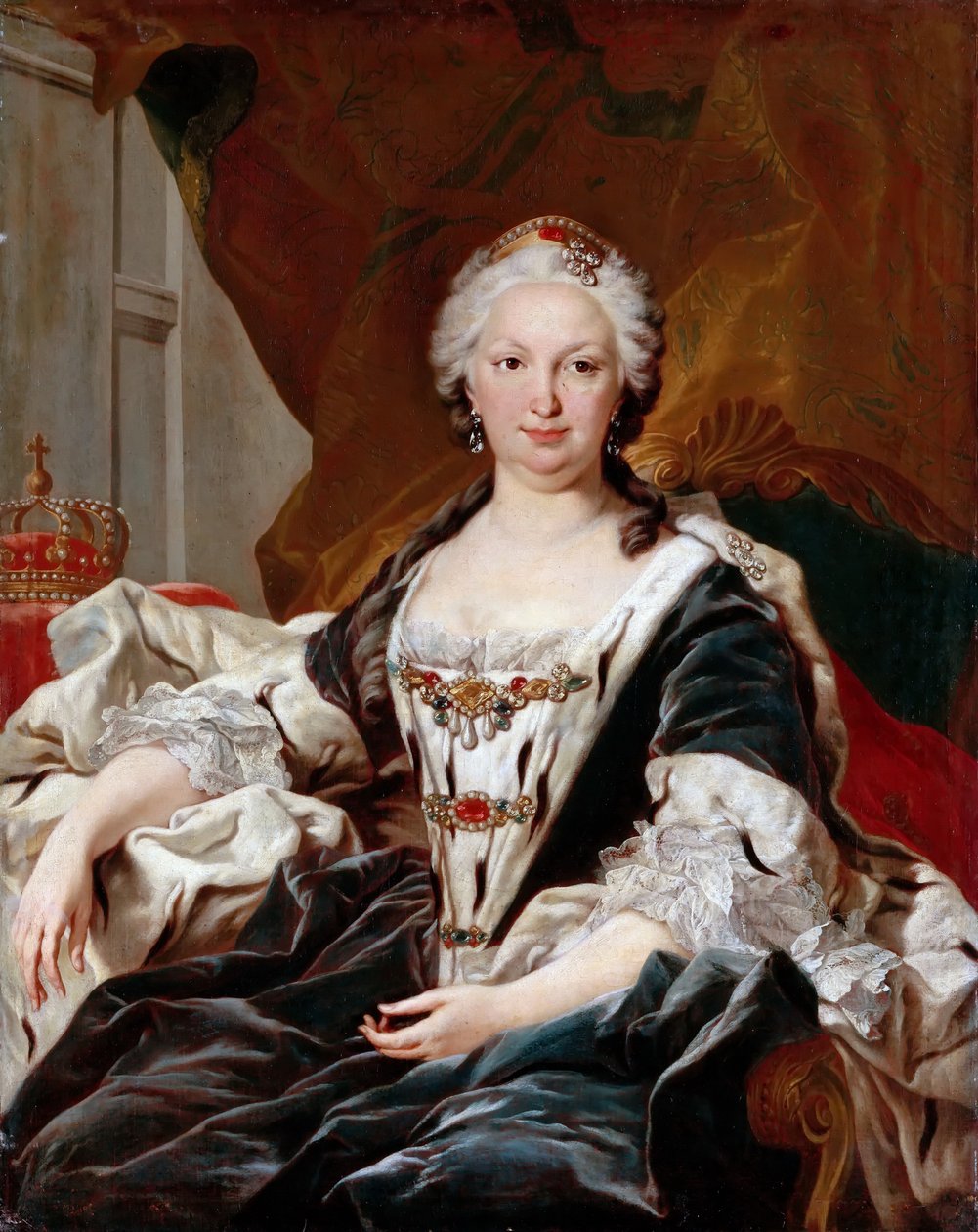 Elisabeth Farnese 1692-1766, dronning af Spanien af Louis Michel van Loo