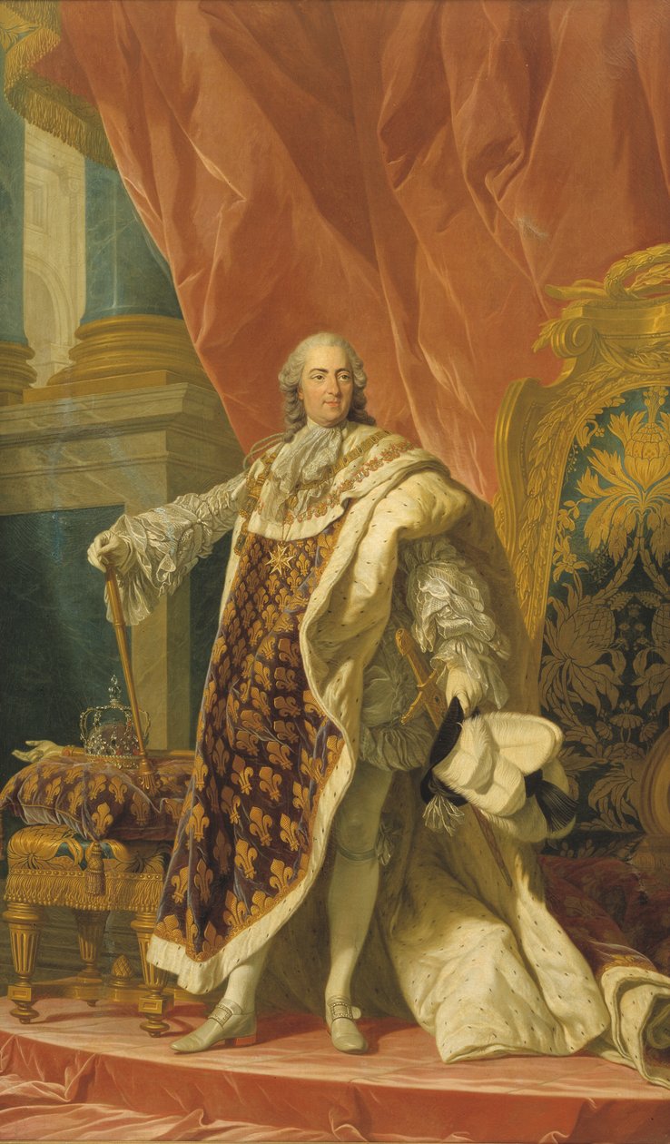 Ludvig XV af Frankrig (1710-1774) af Louis Michel van Loo