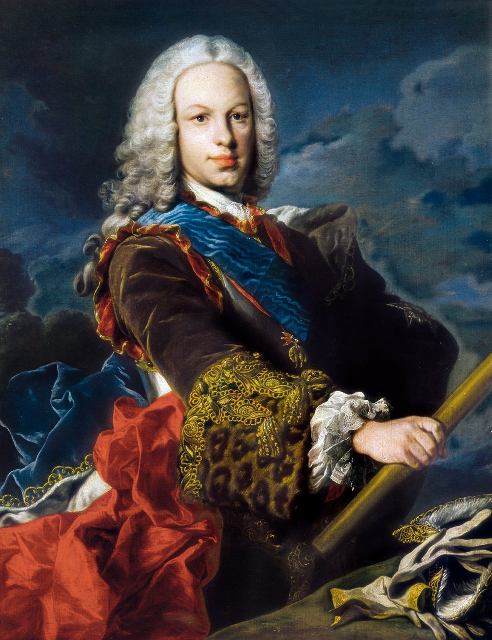 Portræt af Ferdinand VI af Spanien, kaldet den vise (1713-1759) af Louis Michel van Loo