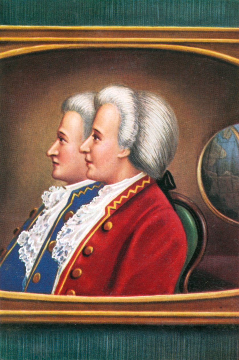 Montgolfier-brødrene Joseph af Louis Nicolas van (after) Blarenberghe