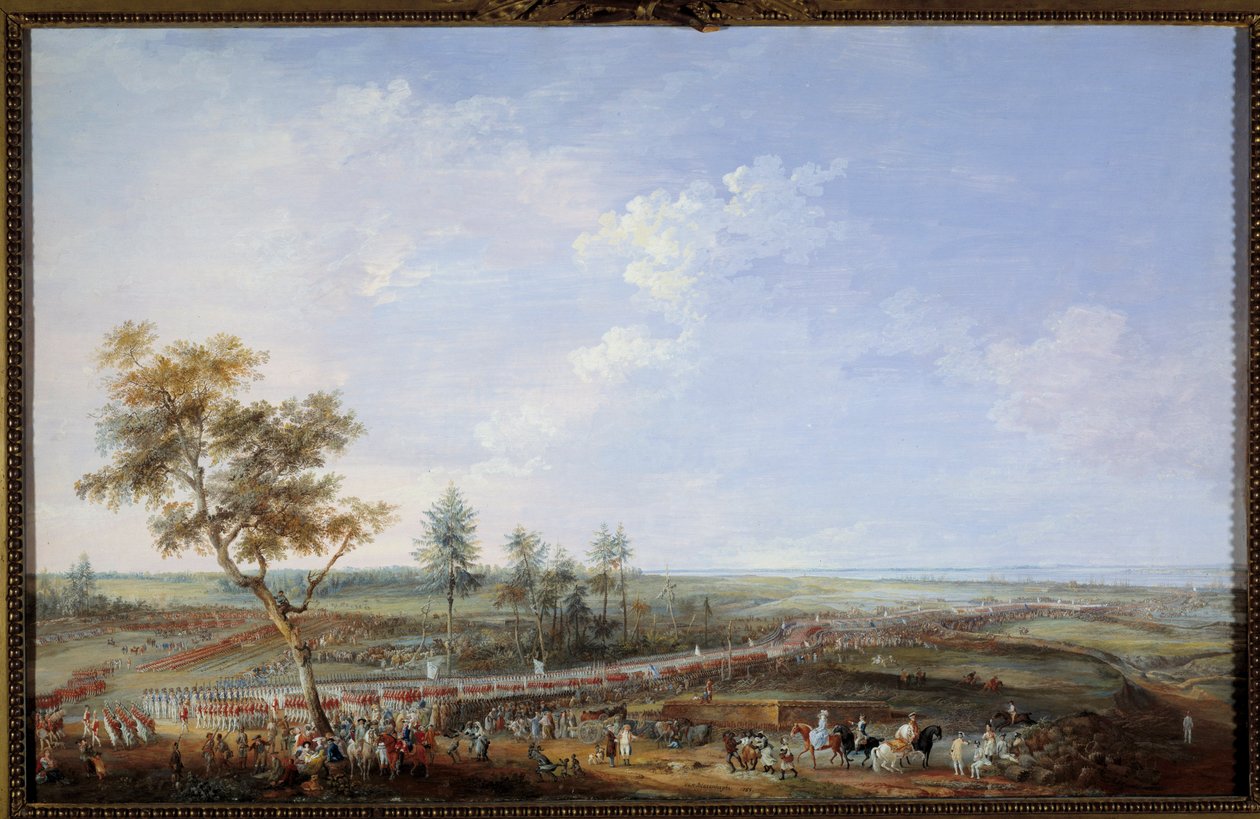 Secession War: “” the Battle of Yorktowndani af Louis Nicolas van Blarenberghe