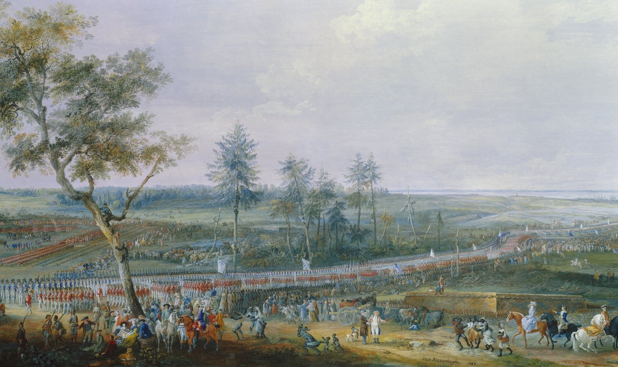Taget fra Yorktown, Virginia, 19. oktober 1781, af Louis Nicolas van Blarenberghe