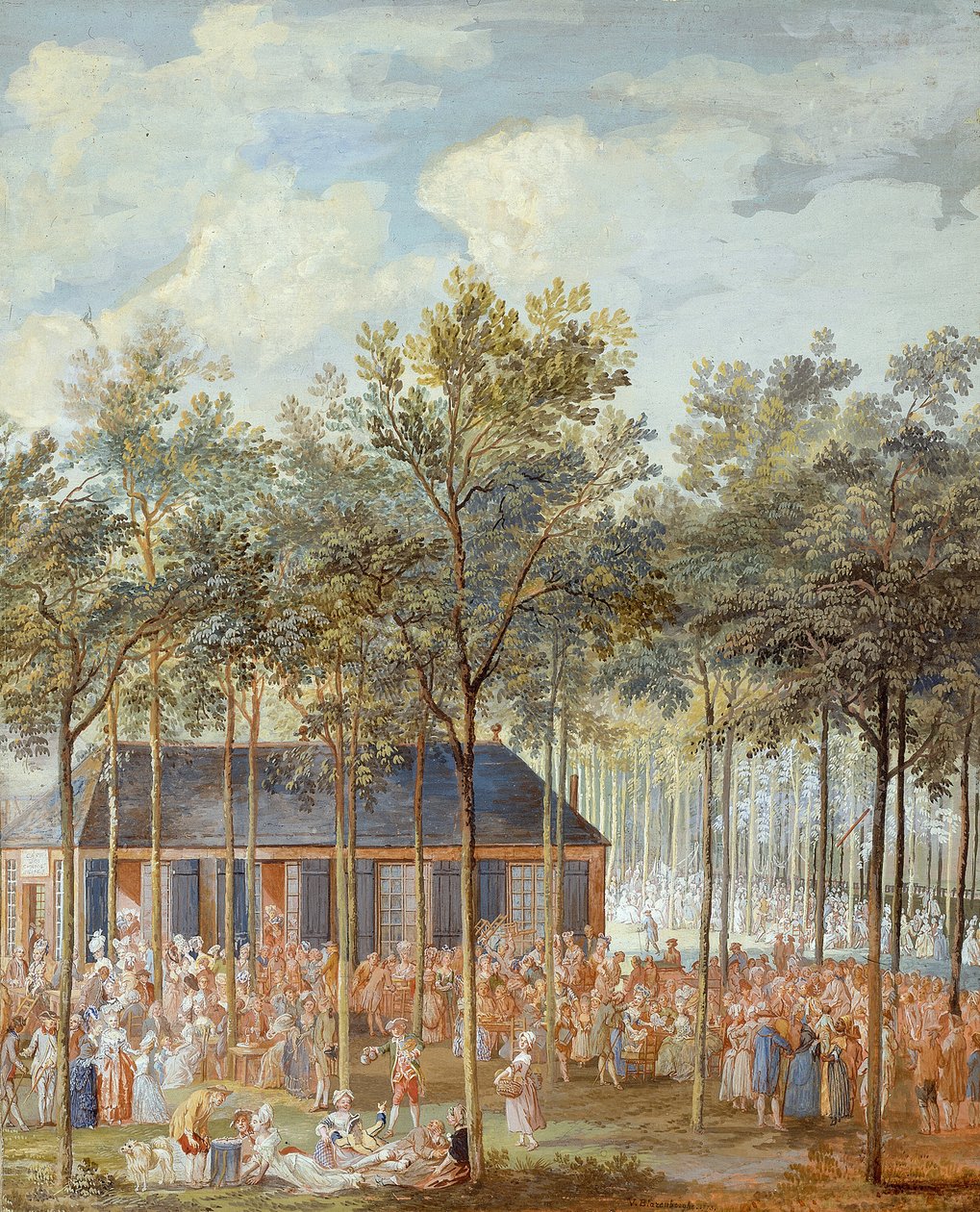 Champs-Elysées af Louis Nicolas van Blarenberghe