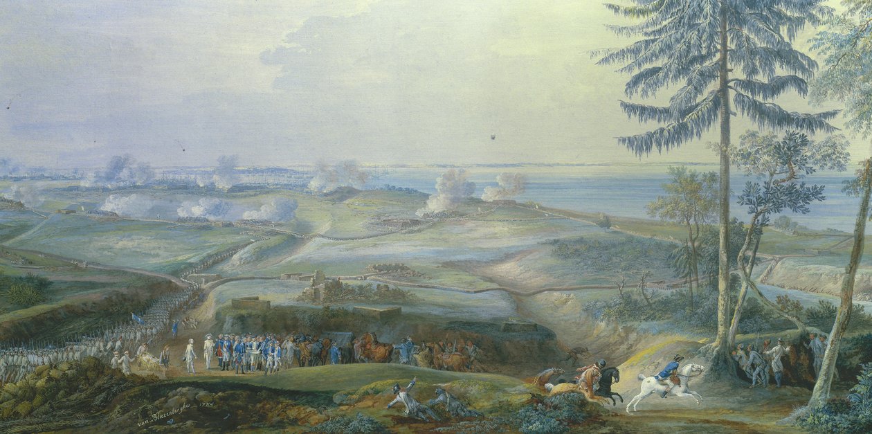 Sædet for yorktown fra 6. til 19. oktober af Louis Nicolas van Blarenberghe
