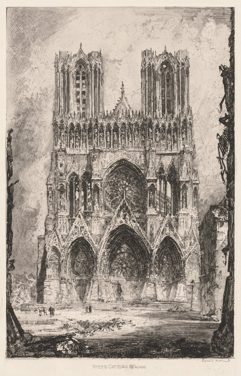 Reims Katedral, Facade af Louis Orr