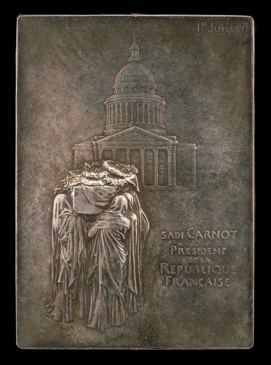 Liget af præsident Sadi Carnot Borne to the Panthéon [forside], 1894. af Louis Oscar Roty