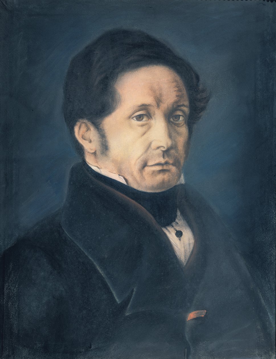 Jean-Joseph Pasteur (1791-1865) 1842 (pastel på papir) af Louis Pasteur