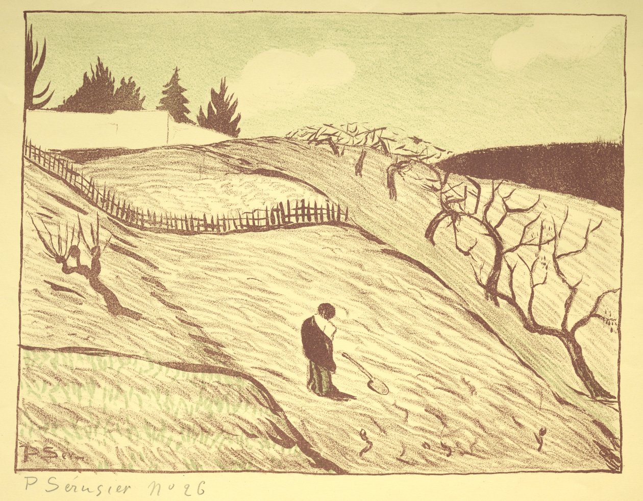 Landskab af Louis Paul Henri Sérusier