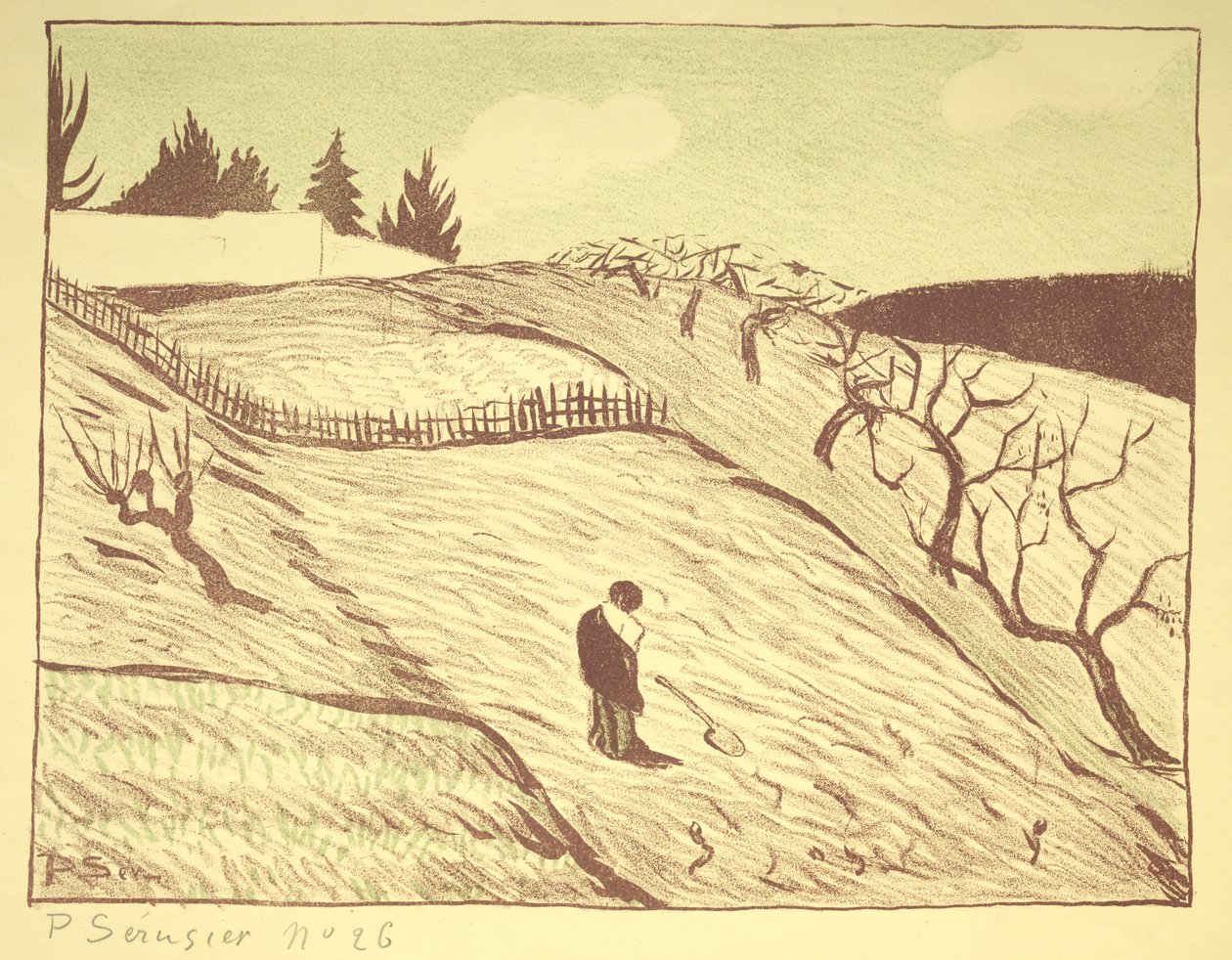Landskab, 1893. af Louis Paul Henri Sérusier