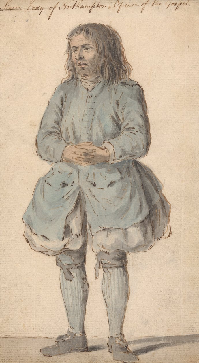 Simon Eady fra Northhampton, åbner af evangeliet af Louis Philippe Boitard