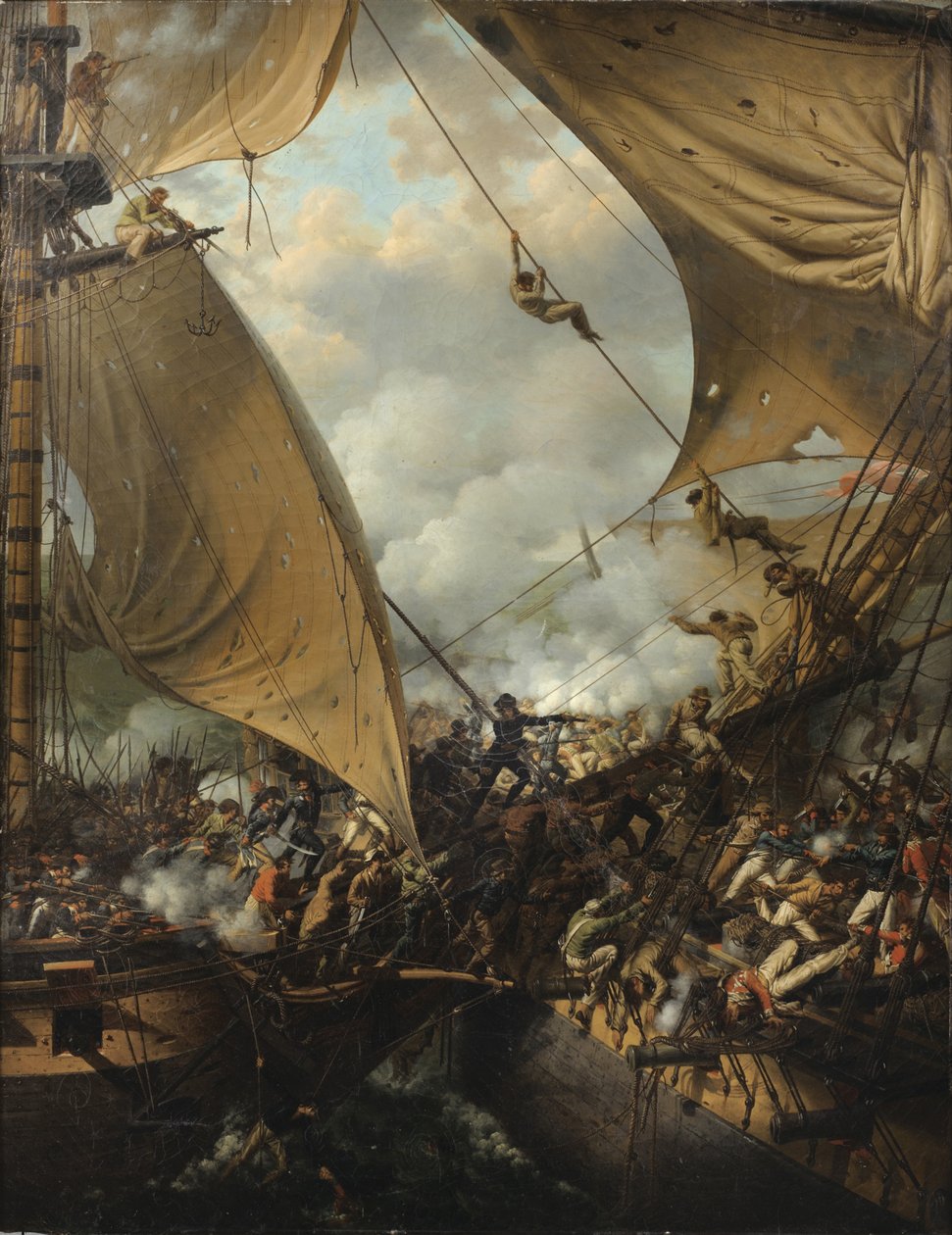 Boarding scene af Louis Philippe Crepin