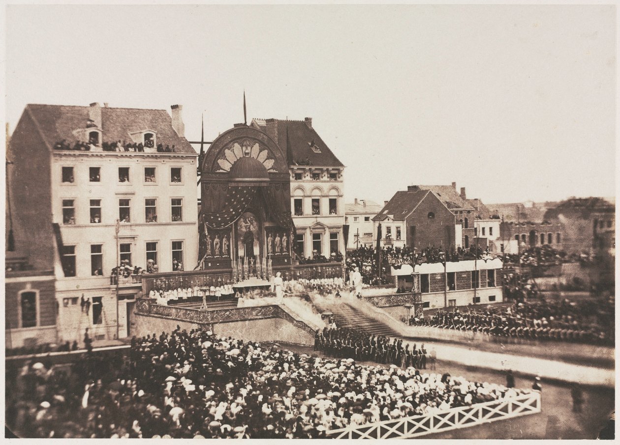 Unavngivet Thanksgiving-ceremoni, juli 1856. af Louis Pierre Theophile Dubois de Nehaut