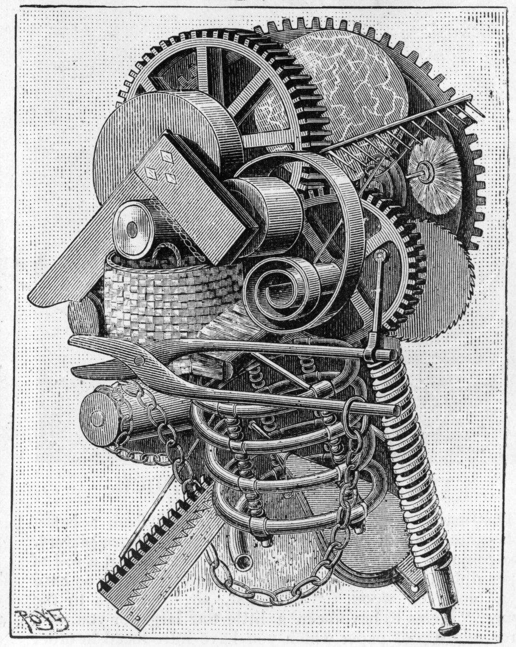 Lederen af en opfinder, 1893 af Louis Poyet