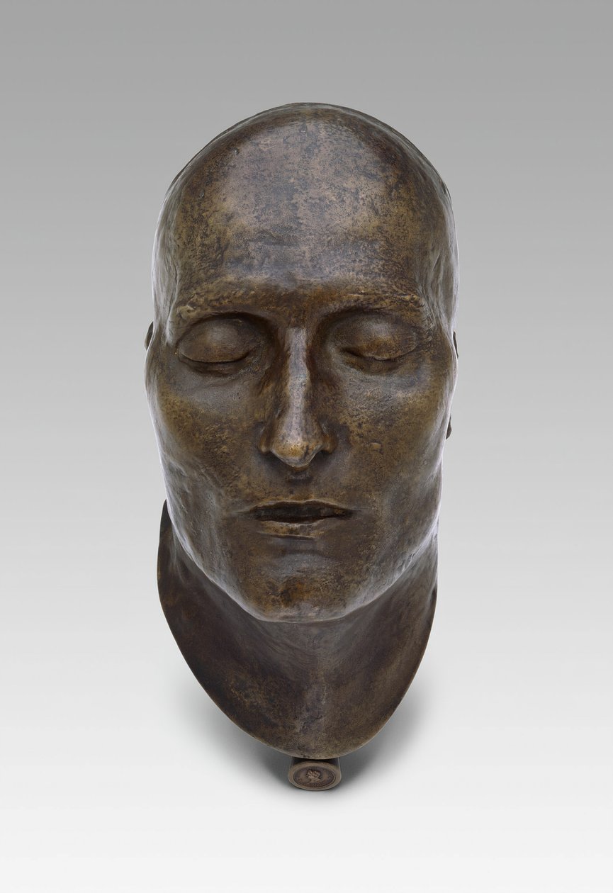 Napoleons dødsmaske, modelleret 1821 støbt 1833 af Louis Richard
