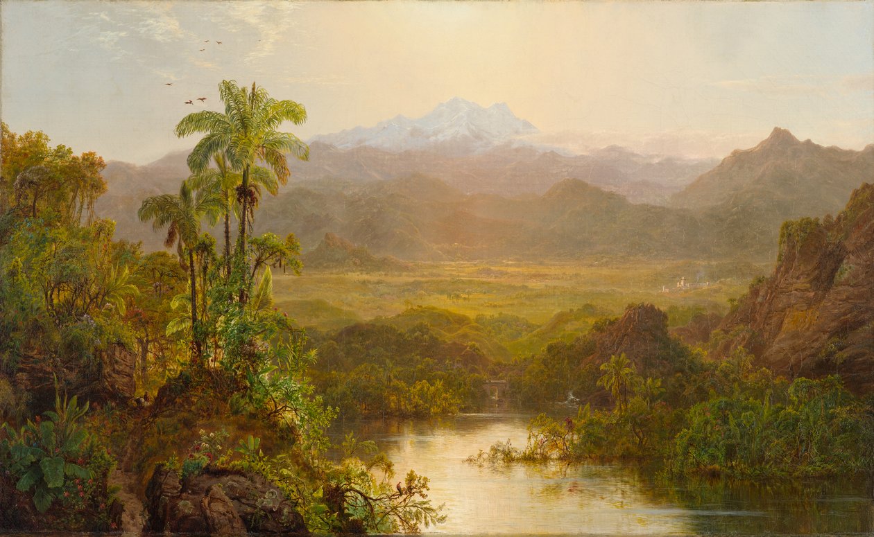 Landskab i Ecuador, 1859 af Louis Rémy Mignot