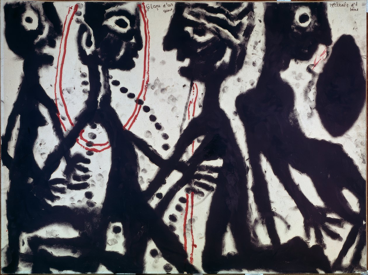 Sølvis, ibenholt spejl af Louis Soutter