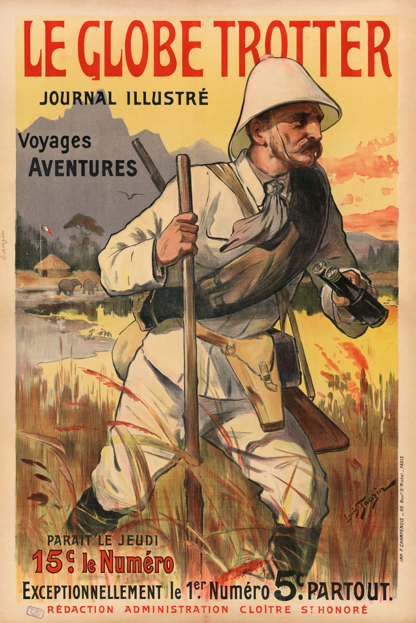 The Globe Trotter, 1900-tallet. af Louis Tauzin