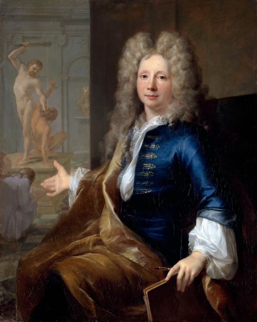 Portræt af Louis Boullogne den Yngre 1654-1733 af Louis Tocqué