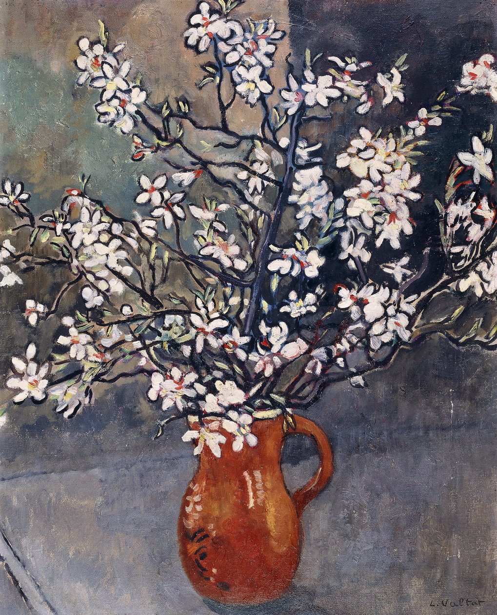 Almond Blossom, ca. 1925 (olie på lærred) af Louis Valtat