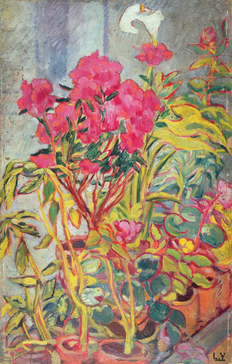 Azaleaer, ca. 1918 (olie om bord) af Louis Valtat